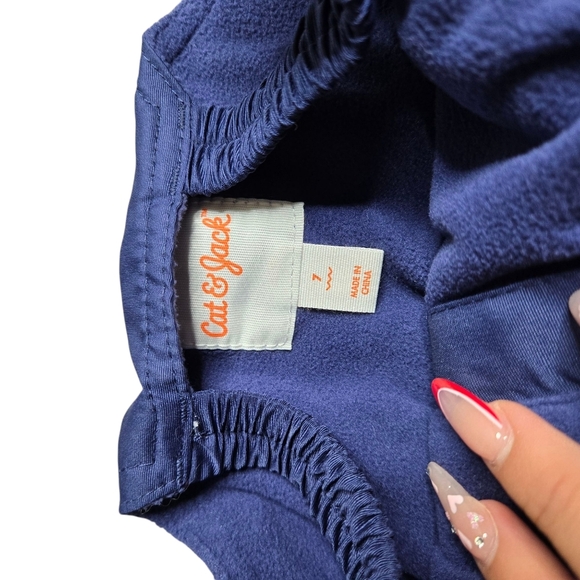 Cat & Jack Boy's Snow Bib Blue Size: 7 - Picture 3 of 3